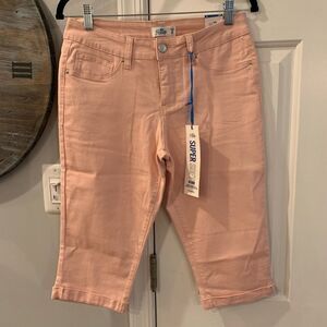 Royalty for Me Super Soft Pink Denim Capri Jeans 6